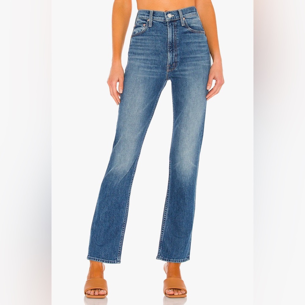 MOTHER high-waisted rider skimp jeans